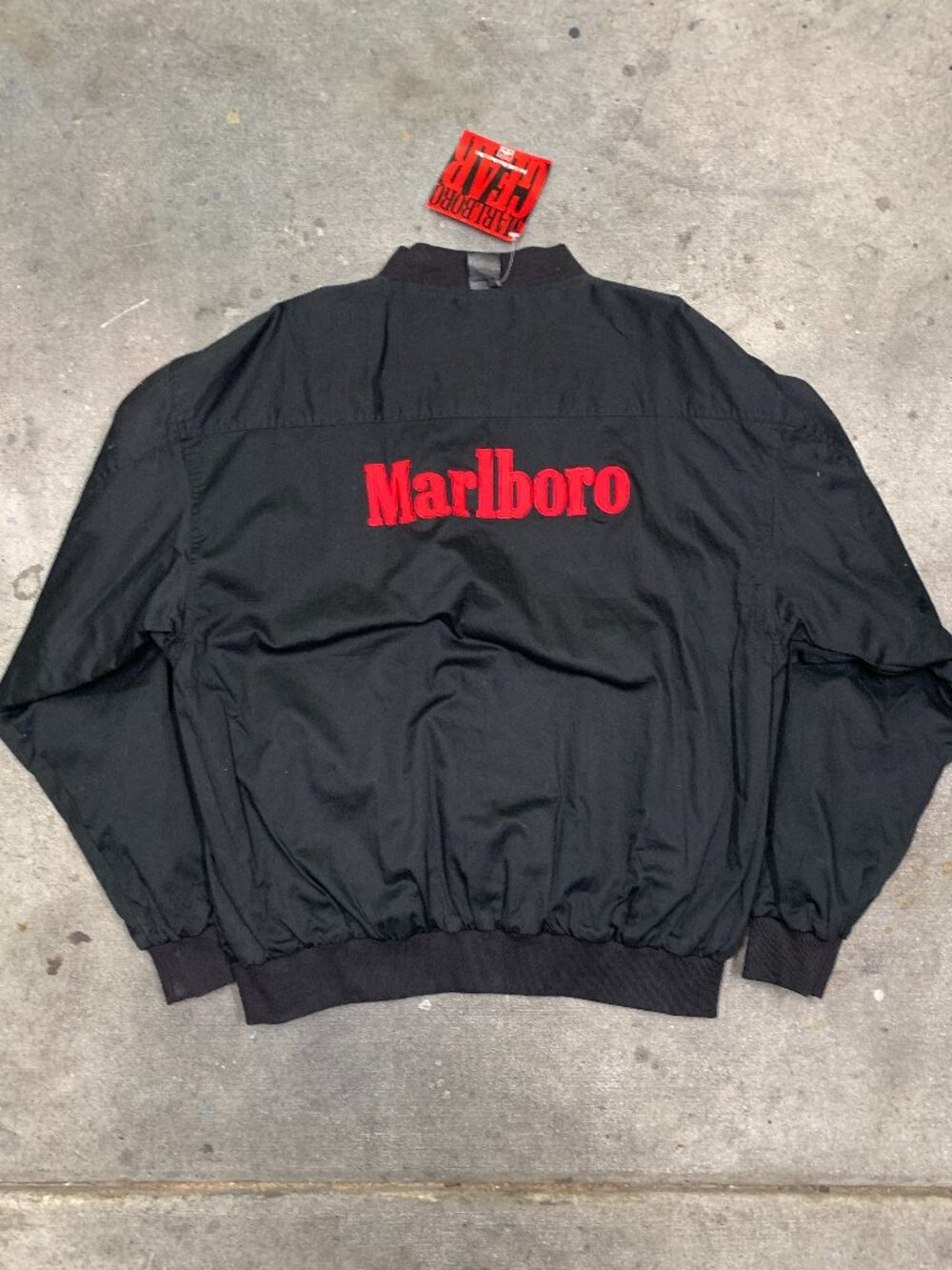 Vintage 90's Marlboro Country Store Logo Bomber Jacket New Old Stock